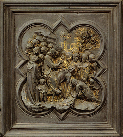 The Entry into Jerusalem Lorenzo Ghiberti